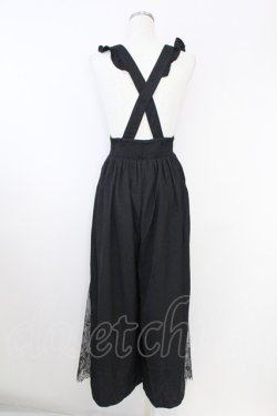 画像2: axes femme POETIQUE / レースアップサス付きパンツ M 黒 T-25-09-21-041-AX-PA-SA-ZT
