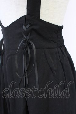 画像3: axes femme POETIQUE / レースアップサス付きパンツ M 黒 T-25-09-21-041-AX-PA-SA-ZI