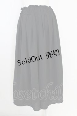 画像2: axes femme / フロント編み上げワイドパンツ  黒 T-25-09-21-042-AX-PA-SA-ZI