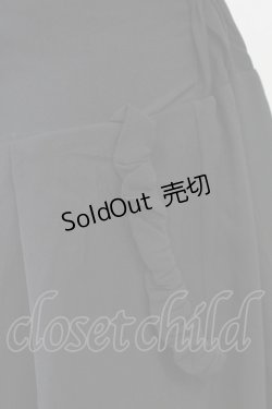 画像4: axes femme / フロント編み上げワイドパンツ  黒 T-25-09-21-042-AX-PA-SA-ZI