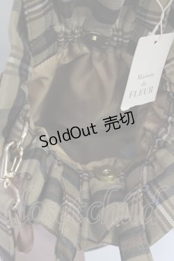 画像4: Maison de FLEUR / ベア刺繍ギャザー2WAYトートバッグ  ブラウン T-25-09-21-046-LO-BG-SA-ZI