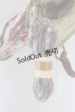 画像5: axes femme / ロゴ入り花柄ビニールBAG  ピンクＸブラウン T-25-09-21-047-AX-BG-SA-ZT