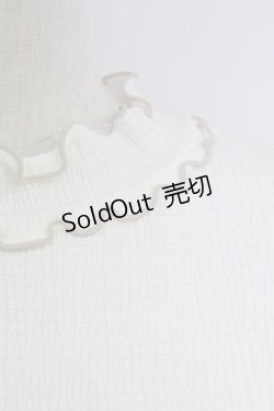 画像4: axes femme / 配色メロー袖レースプルオーバー  アイボリー T-25-09-21-005-AX-TO-SA-ZI