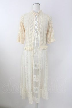 画像2: axes femme / ドッキングロングカーデ  生成り T-25-09-21-009-AX-TO-SA-ZT
