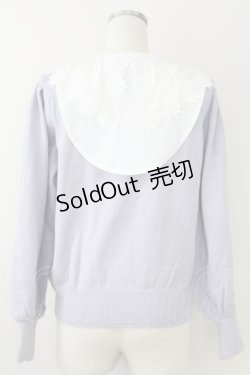 画像2: axes femme POETIQUE / レース襟付ニット Ｍ ラベンダー T-25-09-21-010-AX-TO-SA-ZI