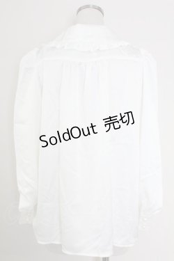 画像2: axes femme POETIQUE / フリル襟ブラウス M 生成り T-25-09-21-002-AX-BL-SA-ZI