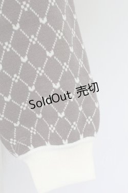 画像3: axes femme POETIQUE / ハートモノグラムニットプルオーバー M ブラウン T-25-09-21-014-AX-TO-SA-ZI