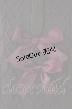 画像3: axes femme kawaii / リボンニットPO  ブラウン T-25-09-21-015-AX-TO-SA-ZI