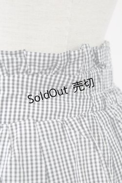 画像4: 【SALE】Ank Rouge / テープハートギンガムチェックスカート  黒Ｘ白チェック T-25-09-24-021-CA-SK-SA-ZT427