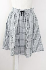 Ank Rouge / グレンチェックスカート  黒Ｘ白チェック T-25-09-24-022-CA-SK-SA-ZT427