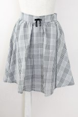 画像1: 【SALE】Ank Rouge / グレンチェックスカート  黒Ｘ白チェック T-25-09-24-022-CA-SK-SA-ZT427 (1)