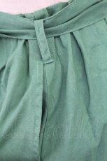 画像3: 【SALE】F&A / リネン風ウエストリボンタックスカート  グリーン T-25-09-24-023-LO-SK-SA-ZT427 (3)