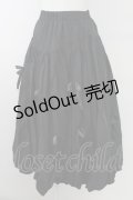 Candy Stripper / MY RIBBON BALLOON SKIRT  黒 T-25-09-24-029-PU-SK-SA-ZT