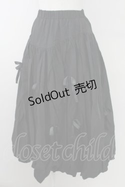 画像1: Candy Stripper / MY RIBBON BALLOON SKIRT  黒 T-25-09-24-029-PU-SK-SA-ZT
