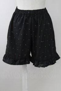 Ank Rouge / ハートLIP総柄ショートパンツ  黒Ｘピンク T-25-09-24-031-CA-PA-SA-ZT405