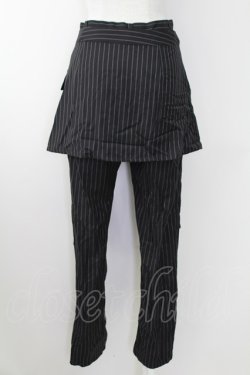 画像2: Candy Stripper / LACE UP LAYERED PANTS 2 黒Ｘ白 T-25-09-24-033-PU-PA-SA-ZT