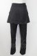 画像2: Candy Stripper / LACE UP LAYERED PANTS 2 黒Ｘ白 T-25-09-24-033-PU-PA-SA-ZT (2)