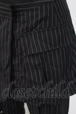 画像3: Candy Stripper / LACE UP LAYERED PANTS 2 黒Ｘ白 T-25-09-24-033-PU-PA-SA-ZT405