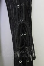 画像6: Candy Stripper / LACE UP LAYERED PANTS 2 黒Ｘ白 T-25-09-24-033-PU-PA-SA-ZT405 (6)