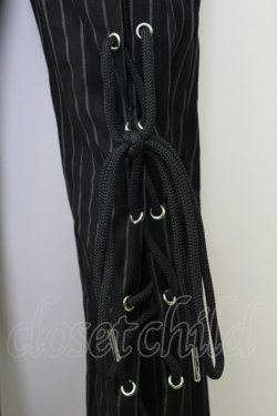画像6: Candy Stripper / LACE UP LAYERED PANTS 2 黒Ｘ白 T-25-09-24-033-PU-PA-SA-ZT405
