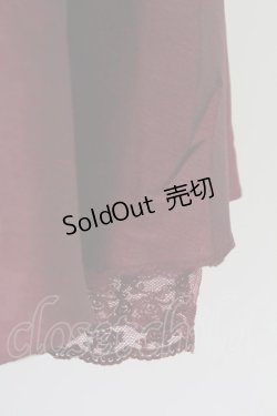 画像5: axes femme / レース切り替えドレス  ボルドー T-25-09-24-004-AX-OP-SA-ZT423