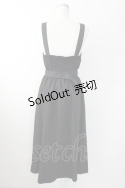 画像2: axes femme / リボンフラワー刺繍ジャンスカ  黒 T-25-09-24-005-AX-OP-SA-ZT423