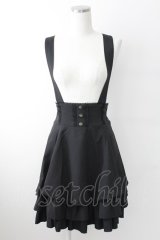 MIHO MATSUDA / サス付きスカート  黒 T-25-09-24-006-GO-SK-SA-ZT423