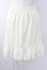 axes femme / オーガンジープチローズペチコート  アイボリー T-25-09-24-007-AX-SK-SA-ZT423