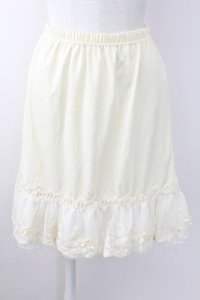 axes femme / オーガンジープチローズペチコート  アイボリー T-25-09-24-007-AX-SK-SA-ZT423