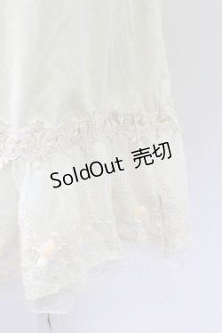 画像3: 【SALE】axes femme / オーガンジープチローズペチコート  アイボリー T-25-09-24-007-AX-SK-SA-ZT423