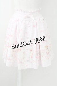 LIZ LISA / SweetBearGelato柄スカート  ピンク T-25-09-24-016-LO-SK-SA-ZT423