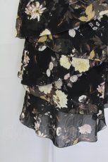 画像4: 【SALE】INGEBORG / 互い違いフリルスカート L ブラック T-25-09-26-029-LO-SK-SA-ZT439 (4)
