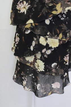 画像4: INGEBORG / 互い違いフリルスカート L ブラック T-25-09-26-029-LO-SK-SA-ZT