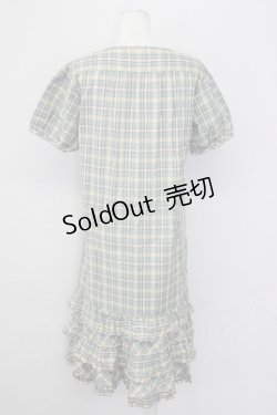 画像2: 【SALE】PINK HOUSE / マドラスチェック半袖ワンピース  グリーン T-25-09-26-003-LO-OP-SA-ZT324