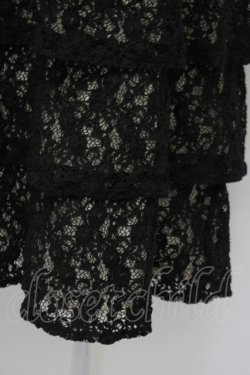 画像4: INGEBORG / レース重ねスカート 11 ブラック×キナリ T-25-09-26-031-LO-SK-SA-ZT