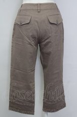 画像2: 【SALE】INGEBORG / 裾フリルクロップドパンツ 13 ブラウン T-25-09-26-034-LO-PA-SA-ZT441 (2)