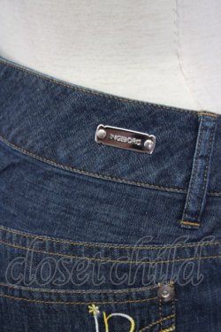 画像5: INGEBORG / 裾パッチワーク&刺繍パンツ L インディゴ T-25-09-26-037-LO-PA-SA-ZT