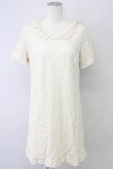 INGEBORG / 胸元フラワーモチーフレースワンピース 11 アイボリー T-25-09-26-004-LO-OP-SA-ZT443