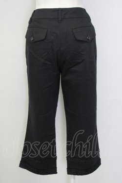 画像2: INGEBORG / 裾フリルクロップドパンツ 13 ブラック T-25-09-26-039-LO-PA-SA-ZT