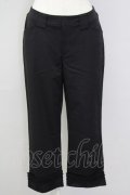 INGEBORG / 裾内側レースデザインパンツ 13 黒 T-25-09-26-041-LO-PA-SA-ZT
