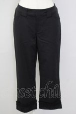 画像1: 【SALE】INGEBORG / 裾内側レースデザインパンツ 13 黒 T-25-09-26-041-LO-PA-SA-ZT395 (1)