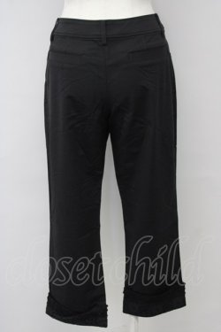 画像2: INGEBORG / 裾内側レースデザインパンツ 13 黒 T-25-09-26-041-LO-PA-SA-ZT