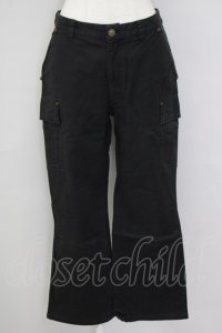 INGEBORG / サイドポケットパンツ L 黒 T-25-09-26-042-LO-PA-SA-ZT395