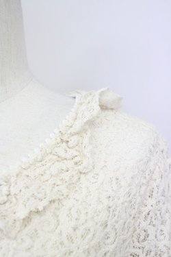 画像3: INGEBORG / 胸元フラワーモチーフレースワンピース 11 アイボリー T-25-09-26-004-LO-OP-SA-ZT443