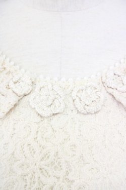 画像4: INGEBORG / 胸元フラワーモチーフレースワンピース 11 アイボリー T-25-09-26-004-LO-OP-SA-ZT443