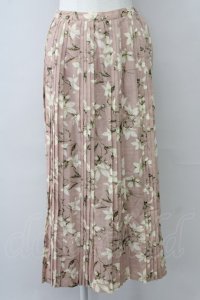 INGEBORG / 百合ptプリーツスカート  ピンク T-25-09-26-010-LO-SK-SA-ZT443