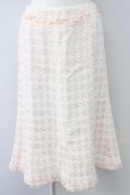 INGEBORG / ツイード千鳥格子スカート 11 ピンク T-25-09-26-012-LO-SK-SA-ZT