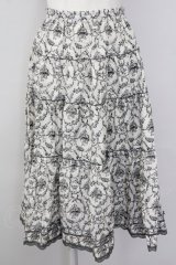 PINK HOUSE / 花籠フレームptスカート  グレー T-25-09-26-023-LO-SK-SA-ZT439