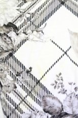 画像4: 【SALE】INGEBORG / フラワー&チェック前開きスカート L ホワイト T-25-09-26-024-LO-SK-SA-ZT439 (4)