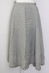 INGEBORG / 裾ピコフリルギンガムスカート M カーキ T-25-09-26-025-LO-PA-SA-ZT439